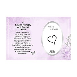 OnlineStreet Memorial Photo Frame 10cm x 15cm | Thinking of You Gift | In Loving Memory Picture Frame, Photo Size 4'' x 6'' (Mum)