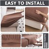 NNSMUN Covers for Caravan Upholstery Jacquard, Non-Slip Motorhome Seat Cushion