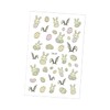 Healeved 5sheets Easter-Themed Nail Stickers of Glow Dark Manicure Decals