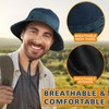 KeepSa Sun Hat for Men Cotton Linen Embroidery Summer Outdoor