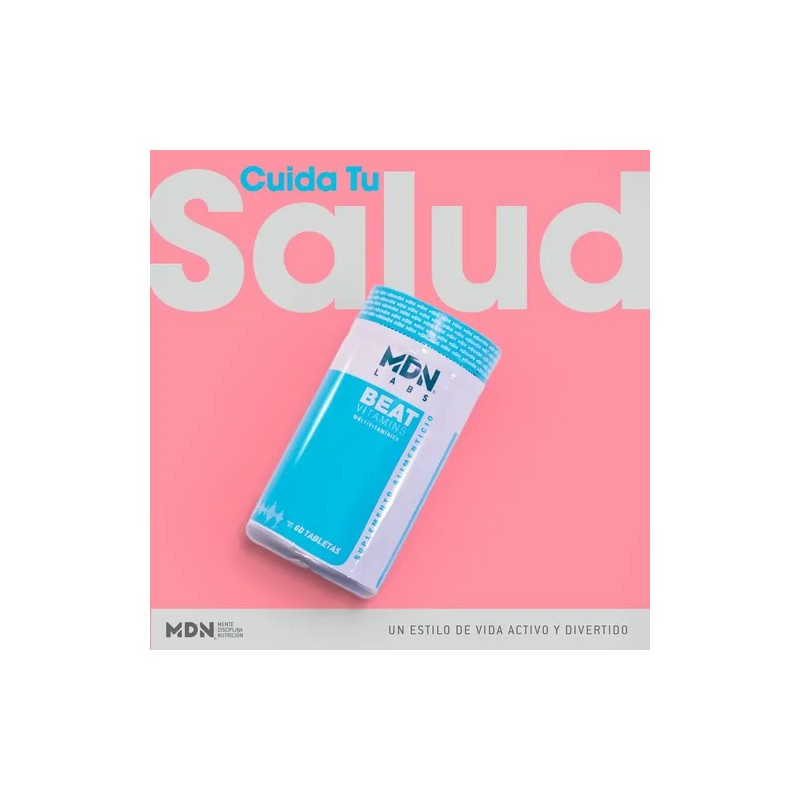 Suplemento Multivitaminico Beat 60 Tabletas Mdn Vitaminas Sin Sabor