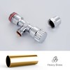 Ibergrif Angle Valve 1/2 Inch Wall Connection, 3/8 Inch Hose