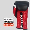 Valour Strike Lace-Up Boxing Gloves | Premium Leather Fight Gloves
