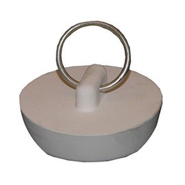 LASCO 02-3217 White Rubber Hollow Stopper for 2-Inch Drain Openings
