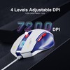 Uineer Wired Mouse, 4 Levels Adjustable DPI, 6 Programmable Buttons,