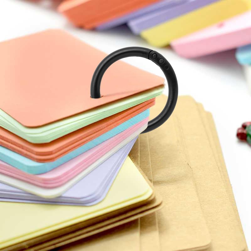 Semrien 210 Pcs 1.1 Inch Plastic Binder Rings, Loose Leaf