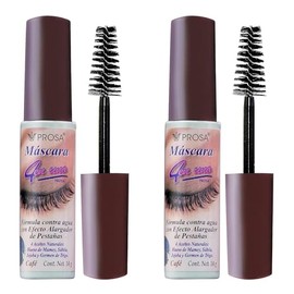 GAERO GLOBAL SOLUTION Rimel Mascara para Pestañas Prose by Gaero Shop | Kit de 2 Piezas 14 Gr Cada Una | 4 en uno | Color Cafe | Formula Contra Agua | Efecto Alargador