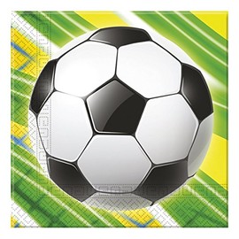 Fußball Feier 2-lagige Papierservietten 33x33cm [German Version]