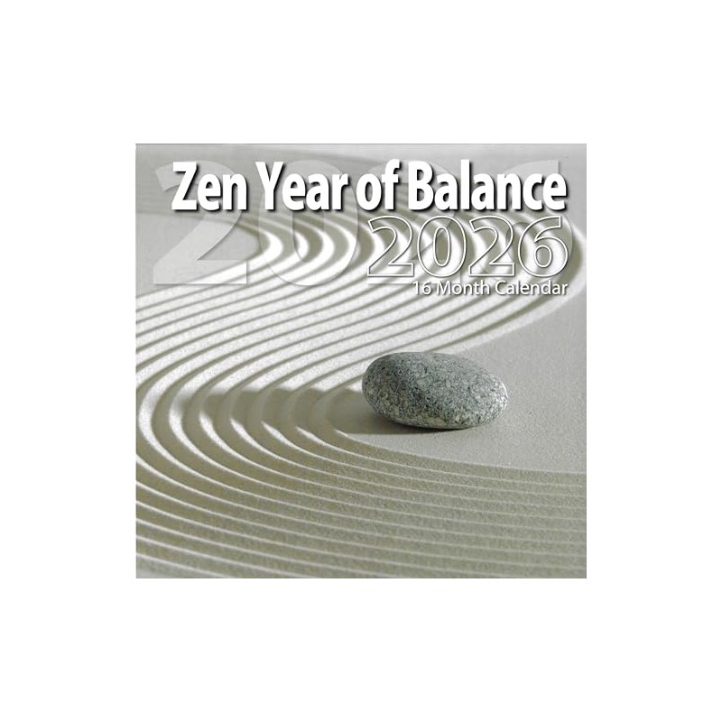 2026 Zen - Year of Balance Full Size Wall Calendar