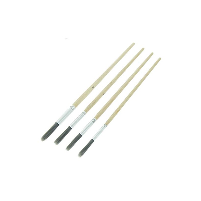 Coral 33300 Precision Artist Round Fitch Paint Brushes with Platinum
