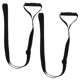 DanVirtuous 2 Pcs Kayak Stand Up Assist Strap Canoe Drag with Handle Adjustable Pull Rope Boat Standing Aid Dragging Accessories Towing Handles Multi-Purpose Strap Kayak/Canoe Water Sports