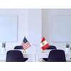 2 Pack Peru American Desk Small Flag Set,5×8 Inch Peruvian