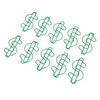 100pcs Dollar Shape Paper Clips Creatively Cute Plated Metal Bookmark