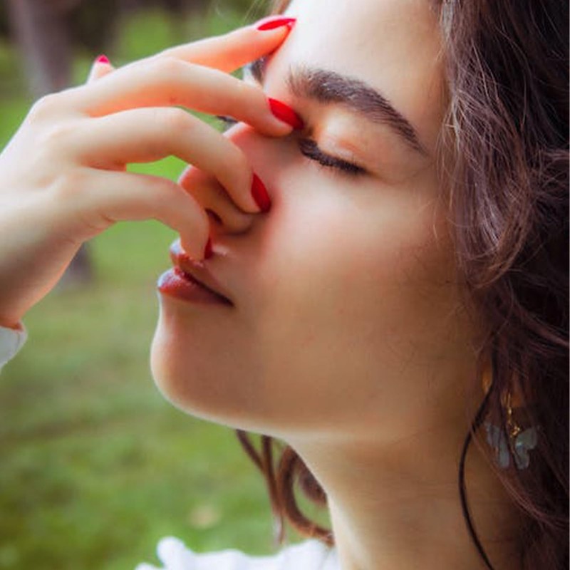 Short Fake Nails - Acrylic Press Ons, Almond Squoval Glossy