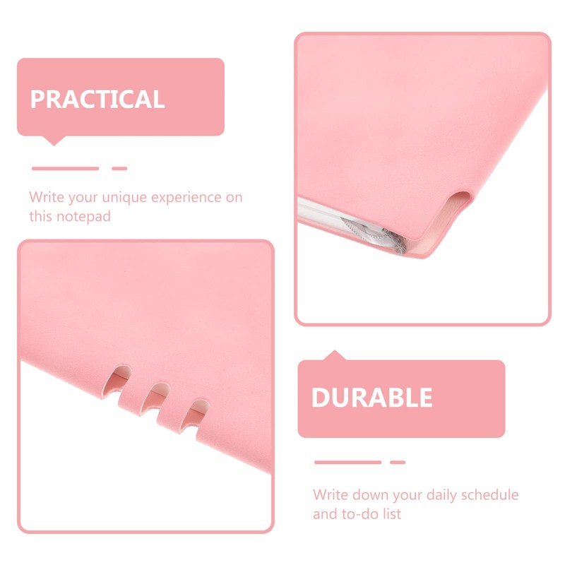 Operitacx Soft Cover Notebook Imitation Leather Business Notepad Decorative Scrapbook