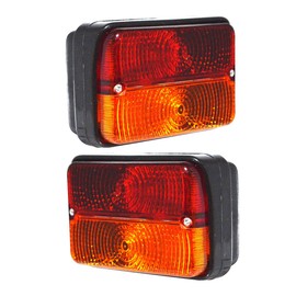 APSMOTIV Front Side Indicator Lamp Light Assembly and Tail Lights set with bulb For Massey Ferguson Deutz Fahr Tractor 1673840M91 1673841M91 1678580M91 1678840M91