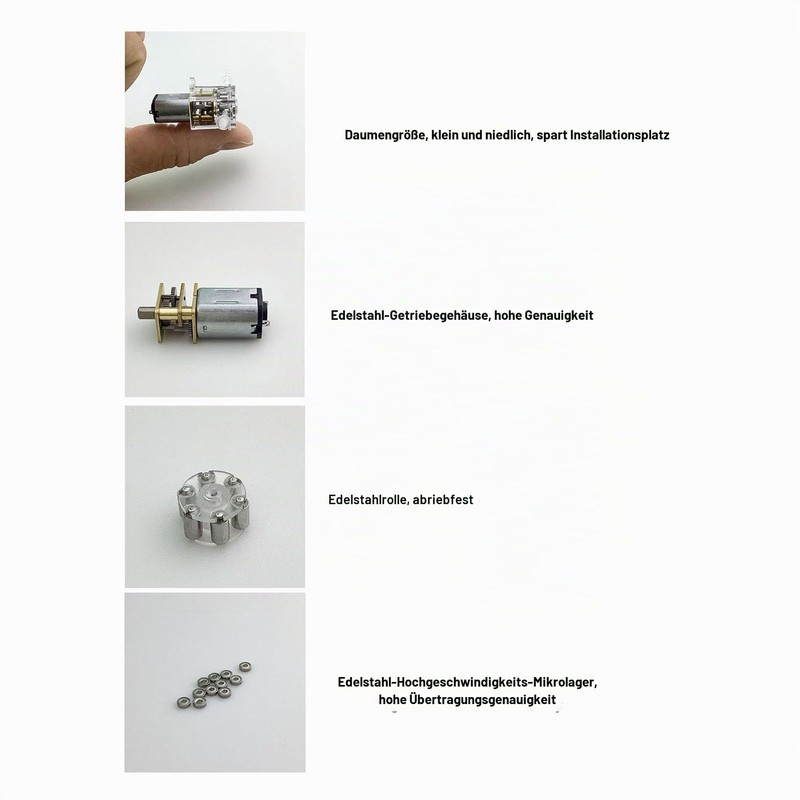 Peristaltic Pump 1ml/min 6V Micro Dosing Pump for Aquarium Laboratory