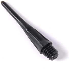 WIN.MAX 1000 dart tips, 2BA black soft dart tips, plastic dart tips, gift darts tool and bag (1000 pieces)