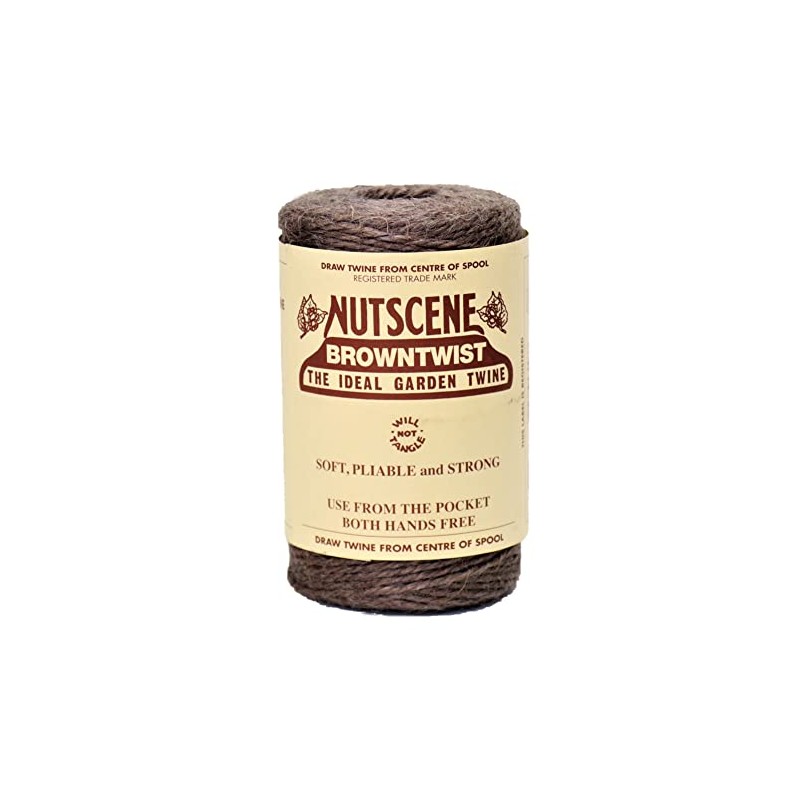 Nutscene 120 m Twine Rolls - Brown (Pack of 3)