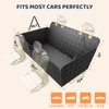 Dog Car Seat Cover for Back Seat, Hard Bottom Back