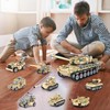 WINGIFT Tank Building Set,8 in1 WW2 Military Tank Brick Set