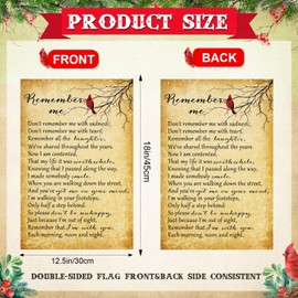 Unittype Cardinal Memorial Garden Flag 12 x 18 Inch Double Sided Memorial Day Garden Flag Cemetery Grave Yard Outdoor Decoration