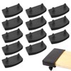 12 Pcs Plastic Bed Slat Holders, Bed Slats Holders, Black