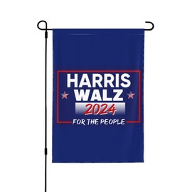 Harris Walz 2024 Garden Flag 28x40 Harris Walz 2024 President Yard Flag Sign Double Sided Harris Walz 2024 House Flag No Flagstand