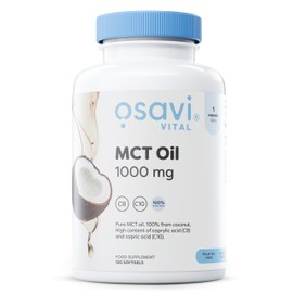OSAVI Osavi MCT Oil 1000mg C 120 Softgels | High Concentration of Caprylic (C8) and Capric (C10) Acids | 100% Coconut Oil, Palm Oil Free | EcoCFriendly BioPET Packaging
