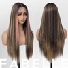 FABÉLLE Silky Straight Wig 26inch 13×4×1 Middle Part Lace Glueless