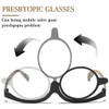 DWFEYOI Makeup Glasses, Rotating Single Lenses Makeup Glasses, Rotating Makeup