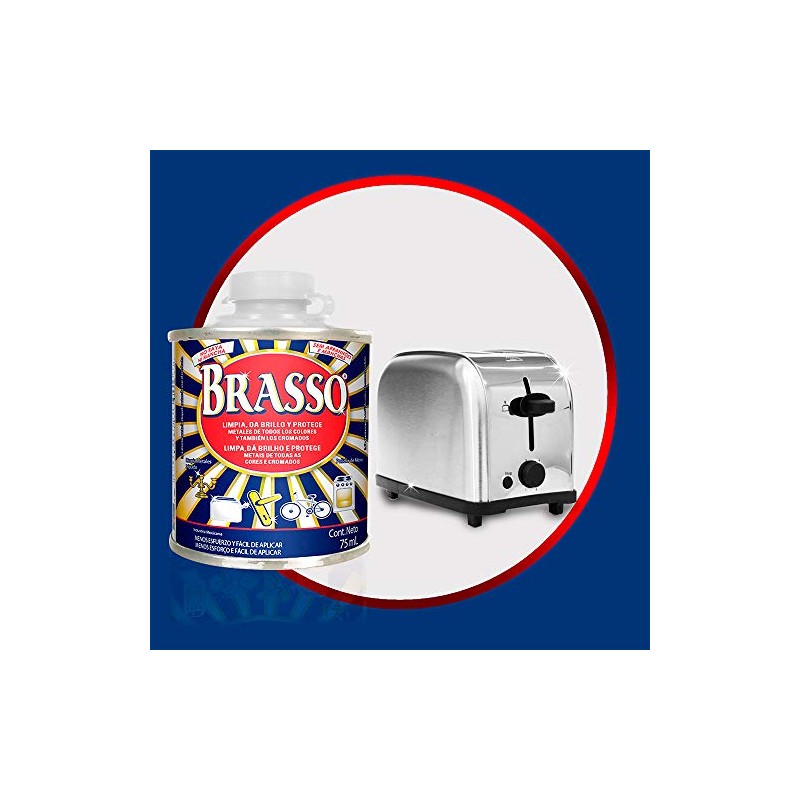 Brasso Limpia Metal plateado, 200ml