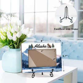 Zwsrplo Alaska Picture Frame, Graudation Gifts, Engagement Wedding Gifts for Newlyweds, Alaska Souvenirs for Couple Desk Decor Photo Frame 4x6 Horizontal -small01