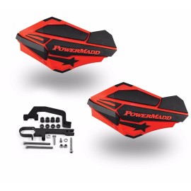 PowerMadd Sentinel Handguards Guards Kit Red Black Snowmobile Snow Hayes Brakes