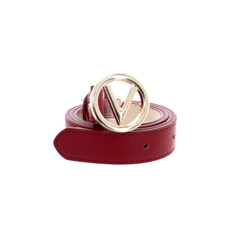 VALENTINO Round Women's Belt W100 Rosso - Can be Shortened,