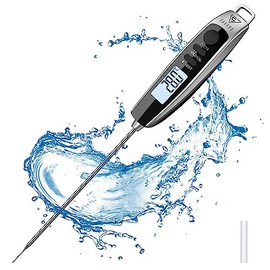 DOQAUS Meat Thermometer Probe, Instant Read Food Thermometer with Backlight LCD Screen, Digital Cooking Thermometer with Calibration, Food Probe for BBQ, Water, Milk, Meat