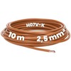 Kalitec 10 m H07V-K 2.5 mm² Brown Wiring Cable, Flexible