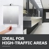 Paper Towel Dispenser Wall Mount Commercial, Brushed Stainless Steel &