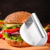 UNI-RHYTHM 2PCS Set,Stainless Steel 5.5 Inch Round Burger Meat Press
