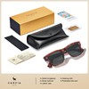 CARFIA Fashion Polarised Mens Sunglasses UV400 Protection Modern Retro Acetate