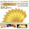 Vickay 30 Pack Utility Knife Blades, Heavy Duty Box Cutter