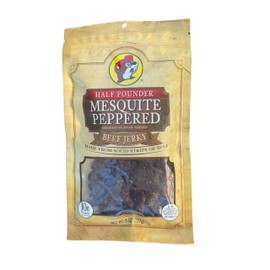 Buc-ee's Mesquite Peppered Beef Jerky - 8 oz | Premium Handcrafted Snack | Savory, Smoky, and Protein-Packed Snack | Made in Texas - 1 bag