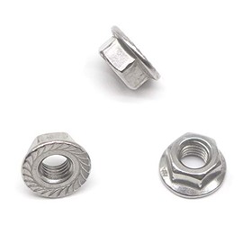 20 Pieces M8 Flange Nuts,binifiMux M8-1.25mm Serrated Hex Flange Lock Nuts, DIN6923, 304 Stainless Steel,Plain Finish