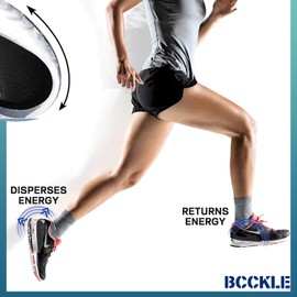 Flomiara 1Pair Gel Height Increase Insole, Invisible Heel Lift Inserts, Elastic Shock Absorption Heel Cushion Pads Half Increased Heel Shoe, Elevator Shoe Insoles for Women (Black 3.5 Centimeters)