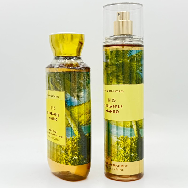 Rio Pineapple Mango 2-Piece Bath Bundle | Body Wash and