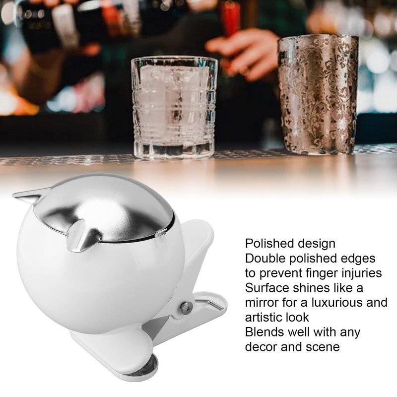 Windproof Clip Ash Tray Innovative Stylish Polished Decorative Cigar Ashtray