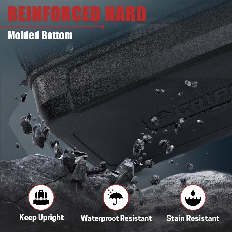 CRIPOP 13 Inch Wide Mouth Tool Bag, Heavy Duty Tool