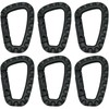 Small Plastic Carabiner Clip - Locking Carabiner with D-Shape Design,