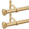 2 Pack Telescoping Curtain Rods, Side Curtain Rods 1Inch Diameter