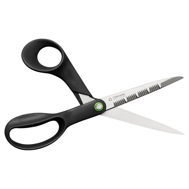 Fiskars ReNew Cooking Scissors, Length: 21 cm, Recycled Stainless Steel/Recycled